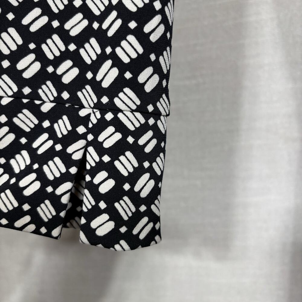 Worthington Womens Geometric Print Wrap Dress Medium Long Sleeve Career Classic - Picture 9 of 9